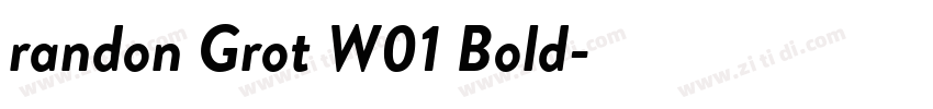 randon Grot W01 Bold字体转换